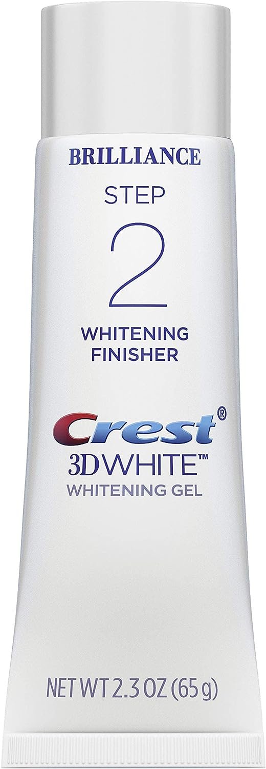 Crest 3D White Brilliance 2 Step Kit, Deep Clean Toothpaste (4oz) + Teeth Whitening Gel (2.3oz)