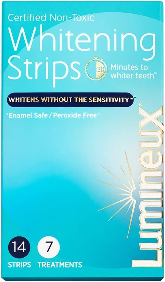 Lumineux Teeth Whitening Strips 7 Treatments - Enamel Safe - Whitening Without The Sensitivity - Dentist Formulated Certified Non-Toxic